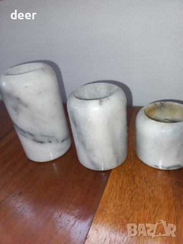 Мраморни свещници, снимка 5 - Други - 44288529
