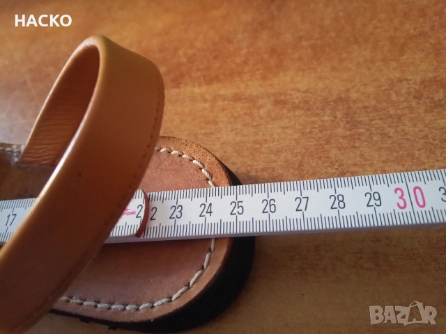 Кожени Сандали 100% Естествена Кожа НОМЕР 39, снимка 7 - Сандали - 51619009