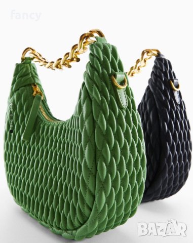 Зелена мини чанта Mango, снимка 5 - Чанти - 42916695