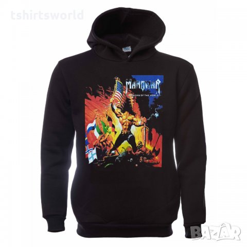Нов мъжки суичър с дигитален печат на музикалната група Manowar, Меноуър, снимка 7 - Суичъри - 31912210