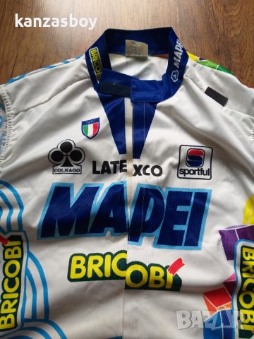 sportful gore wind stopper MAPEI QUICK-STEP 1999 CYCLING RETRO - вело елек 3ХЛ, снимка 2 - Други - 40867251