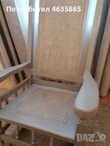 Масивен люлеещ кубински стол. , снимка 4 - Столове - 52215487