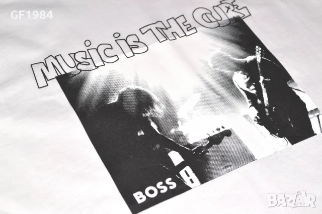 Boss - мъжка тениска, размер L , снимка 3 - Тениски - 50006184