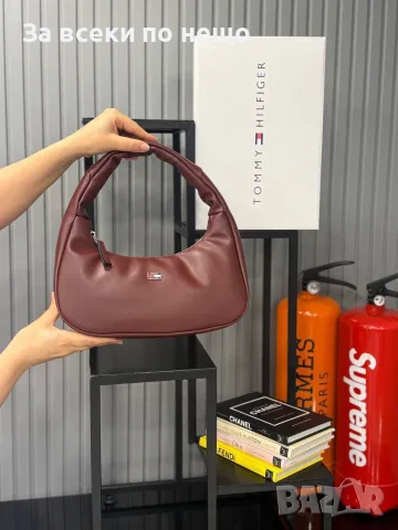Tommy Hilfiger Модерна Дамска Малка Чанта Тип Хобо Томи Хилфигер - Различни Цветове Код SEM-824, снимка 6 - Чанти - 56130254