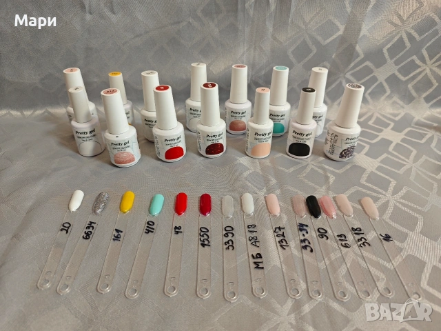 Сет от гел лакове,основи,топ лак, праймери и др материали., снимка 6 - Маникюр и педикюр - 53105818