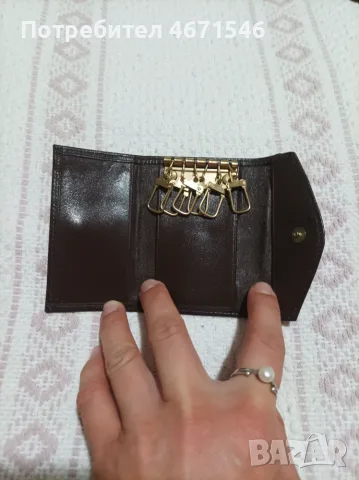 Нови мъжки аксесоари от естествена телешка кожа - 10бр. портфейли, 1бр. ключодържател, чанта, снимка 15 - Портфейли, портмонета - 55941936