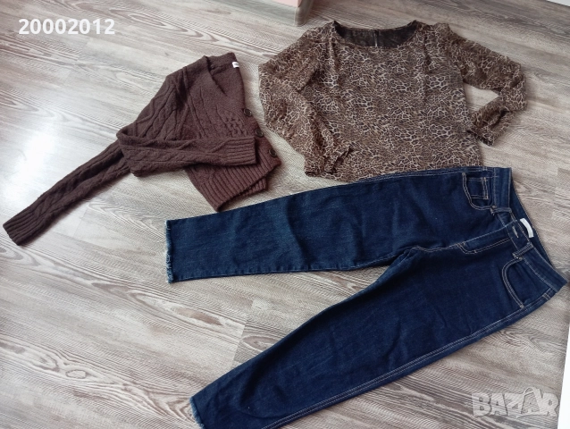 лот дънки жилетка и тънка блузка , снимка 4 - Дънки - 52918467