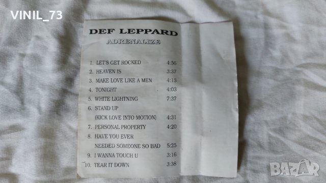 Def Leppard – Adrenalize, снимка 3 - Аудио касети - 42279038