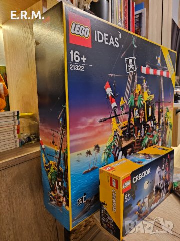 Комплект пирати , Lego IDEAS 21322 + Lego Creator 40598 + Vip add on 40515 Pirates and treasure , снимка 2 - Колекции - 42924785