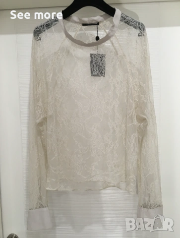 Bruuns Bazaar риза/блуза дантела S, снимка 9 - Ризи - 54000088