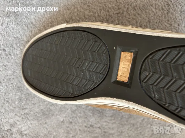 Ralph Lauren Polo Tan Lace Up Western Leather Sneakers Shoes Size 42, снимка 7 - Кецове - 56152734
