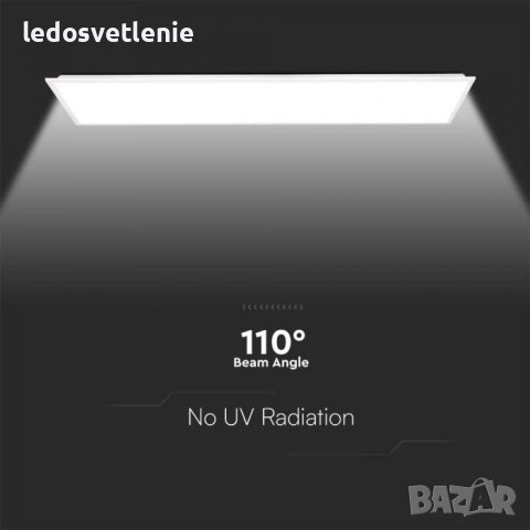  LED ПАНЕЛ V-TAC 40W 120x30см 4800LM 1200x300мм за вграждане в растер, снимка 5 - Лампи за таван - 44159708