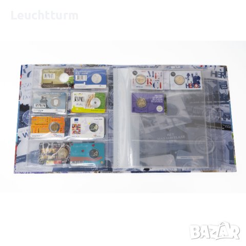 АЛБУМ ЗА 80 БРОЯ МОНЕТИ В КАРТИ , БЛИСТЕРИ , снимка 3 - Нумизматика и бонистика - 42339310