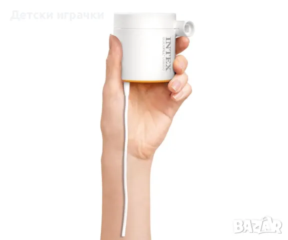 Електрическа помпа, USB, Intex QuickfillTM Rechargeable air pump USB150R, 150 л./мин, 0.28 кг, бяла , снимка 3 - Басейни и аксесоари - 49927295