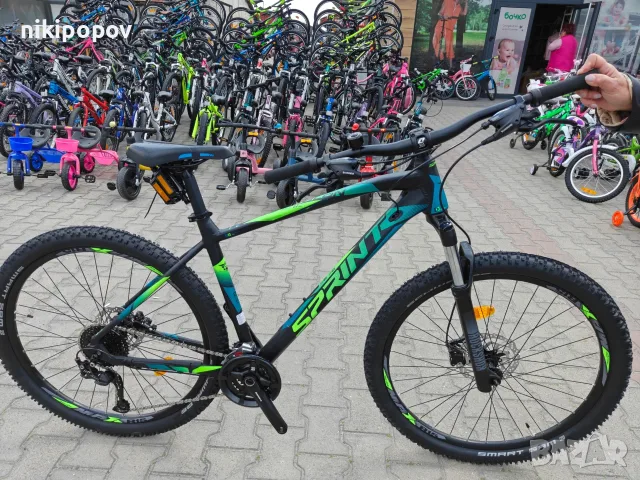 Промо велосипед 27.5" Sprint APOLON черен/син, снимка 2 - Велосипеди - 56070741