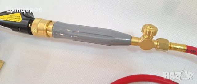 Горелка Мап газ с дюзи 10;11;15мм,Редуцир-вентил с маркуч 1.5м,мап газ флакон , снимка 3 - Други машини и части - 48717616