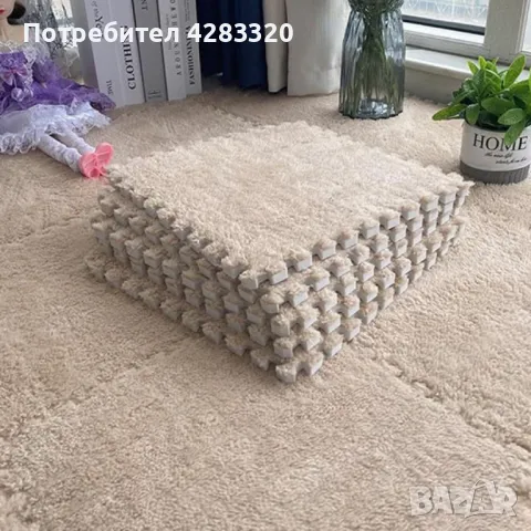 Мек килим пъзел от 10 части 1кв .м, снимка 6 - Други - 48842136