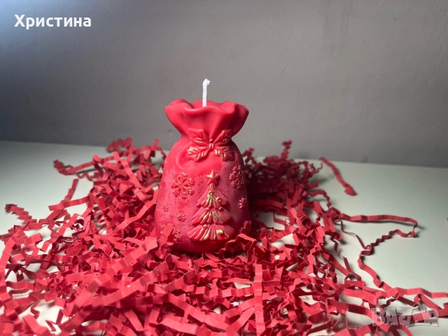 Коледни соеви ръчно изработени свещи , снимка 9 - Ръчно изработени сувенири - 52514373