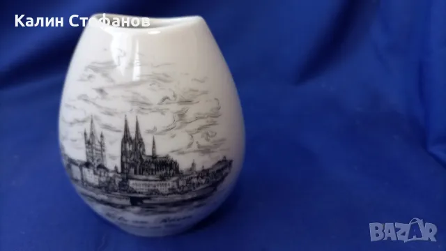 Порцеланови вазича и съд за сладки или мезета производител KAISER Германия, възпоменателни Кьолн, снимка 9 - Други - 47936445