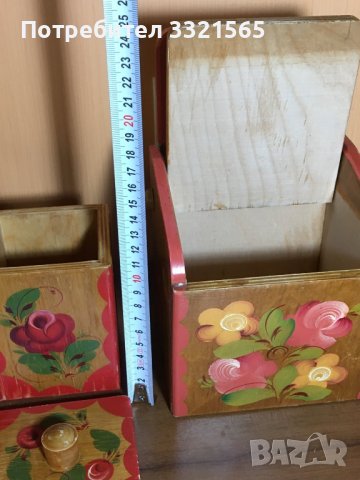 Ретро дървени кутии за подправки, снимка 8 - Други ценни предмети - 38341286