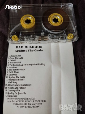Bad Religion - Against The Grain, снимка 5 - Аудио касети - 37479315