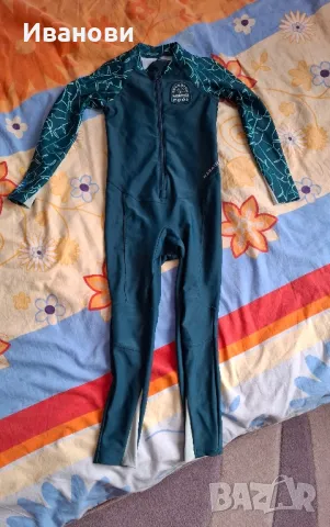 Чисто нов, цял бански с дълги ръкави и крачоли за 5-6-годишно дете, снимка 3 - Детско бельо и бански  - 49664858