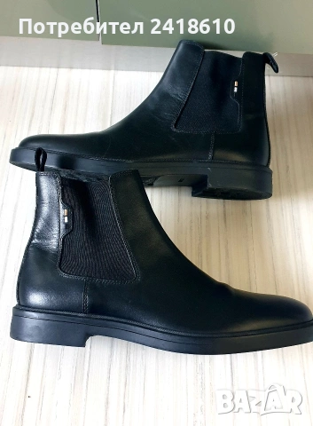 Hugo Boss Leather Size 45/29см ОРИГИНАЛ! Мъжки Ниски Боти от ест. кожа!, снимка 7 - Спортно елегантни обувки - 53736202