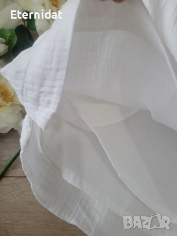 Нови къси бели панталонки H&M , снимка 5 - Къси панталони и бермуди - 51518500