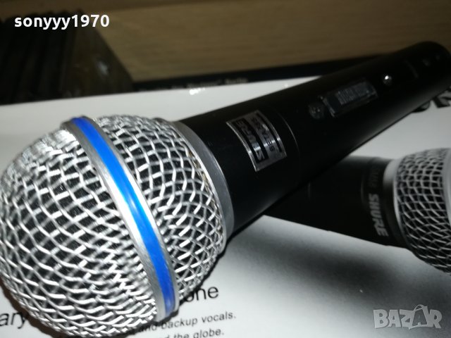 SHURE BETA-FULL КОМПЛЕКТА-ПРОФИ МИКРОФОН С БУТОН 0801221603, снимка 2 - Микрофони - 35369330