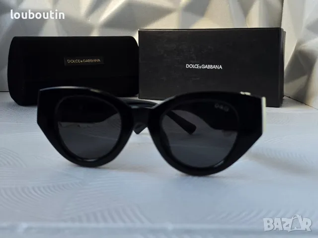 Dolce DG 2024 дамски слънчеви очила котка 2 цвята черни бели, снимка 8 - Слънчеви и диоптрични очила - 48034653