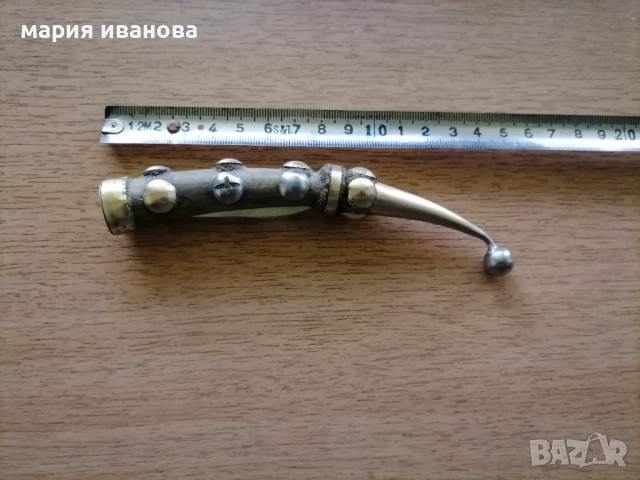 Джобна ножка орех бронз, снимка 2 - Ножове - 52647129