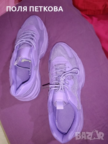 Лилави маратонки , снимка 2 - Маратонки - 54324770