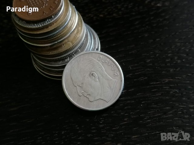 Монета - Норвегия - 1 крона | 1970г., снимка 2 - Нумизматика и бонистика - 29126098