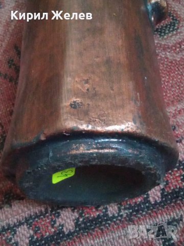 Бутилка стара керамична фигурална  ръчно рисувана етно тематика 43745, снимка 6 - Колекции - 44449158