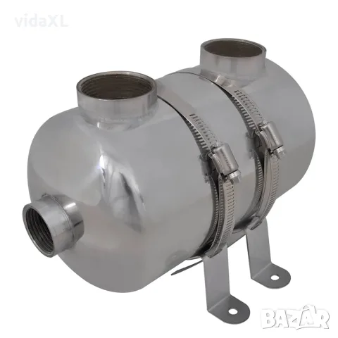 vidaXL Топлообменник за басейн, 292 x 134 мм, 28 kW