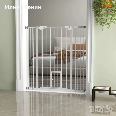 Врата за кучета PawHut, двойно заключваща се, снимка 8 - За кучета - 53896576