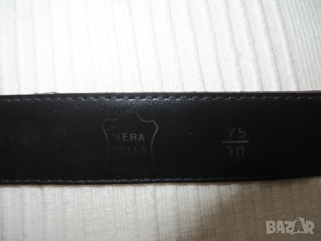 Колан Vera Pelle, естествена кожа, 83 см., снимка 4 - Колани - 54165935
