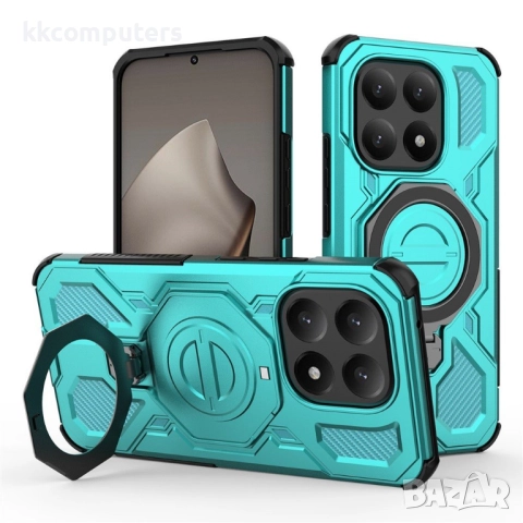 Магнитен калъф за Xiaomi 15T- Удароустойчив Корпус с 360° Въртяща Стойка, 5 Цвята, снимка 4 - Калъфи, кейсове - 52390176