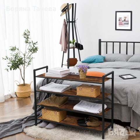 Шкаф за обувки / Рафт за обувки / Етажерка / Портманто BF24XJ01 , снимка 4 - Шкафове - 36597754