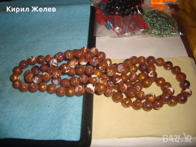 ВИНТИДЖ АРТ КРАСИВО КОЛИЕ СИНТЕТИКА КАТАЛИН ГЕРДАН ОГЪРЛИЦА 27141, снимка 5 - Колиета, медальони, синджири - 35078649