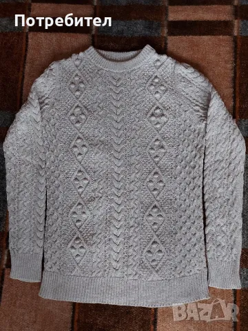 Дамски пуловер с дълъг ръкав M-L, снимка 1