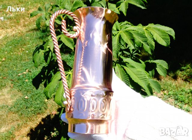 Майсторска медна кана,халба. , снимка 10 - Антикварни и старинни предмети - 37470150