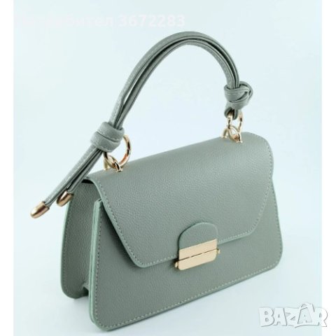 Елегантна фешън чанта с авнгардни дръжки в модерни цветове, снимка 3 - Чанти - 44351378