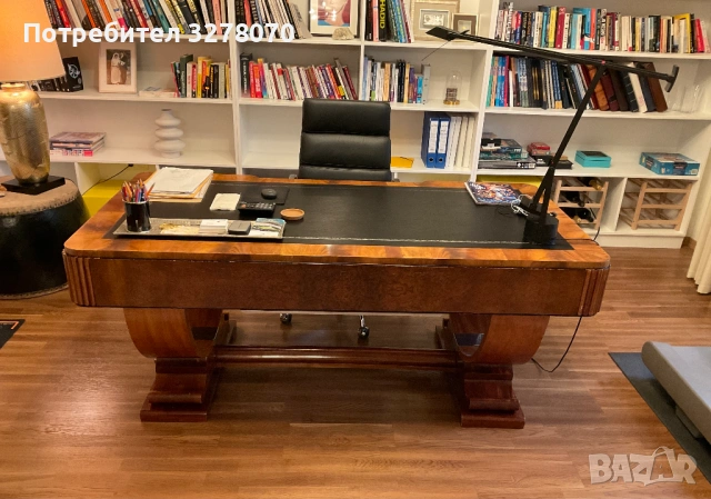 винтидж бюро за писане в стил арт деко, снимка 3 - Антикварни и старинни предмети - 54078773