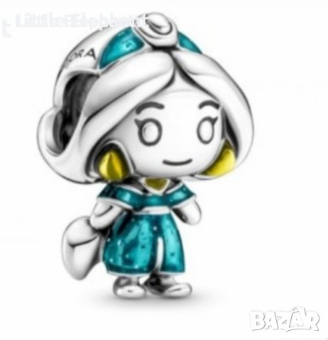 Сребърен елемент,Дисни,Пандора"Смелата Жасмин"/нов