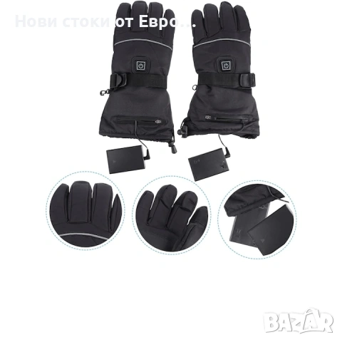 Отопляеми ръкавици, устойчиви на износване, за различни спортове, универсален размер, черни, Luwatt, снимка 5 - Друга електроника - 54095376