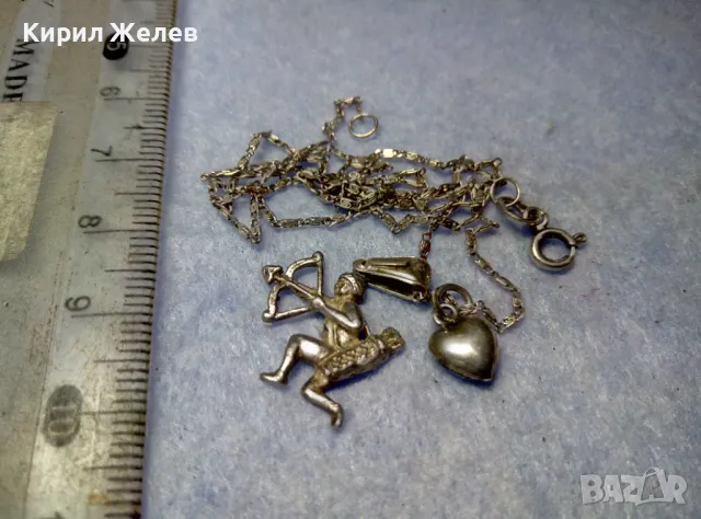 ЗОДИЯ СТРЕЛЕЦ СРЕБЪРЕН МЕДАЛЬОН СРЕБРО 800 с ФИНА СРЕБЪРНА ВЕРИЖКА СРЕБРО 925 АРТ КОЛИЕ 44400, снимка 5 - Колиета, медальони, синджири - 50354727