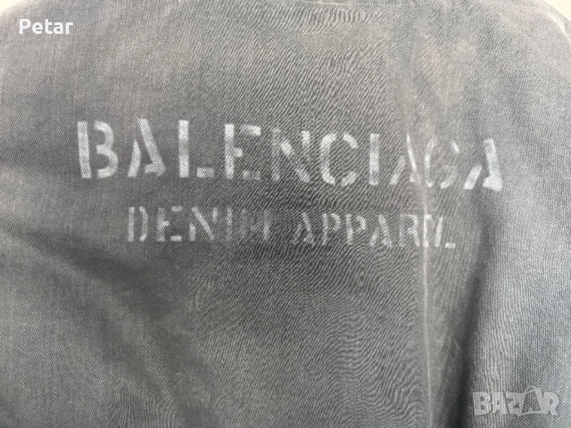 Balenciaga denim apparel bomber jacket, снимка 9 - Якета - 52891857