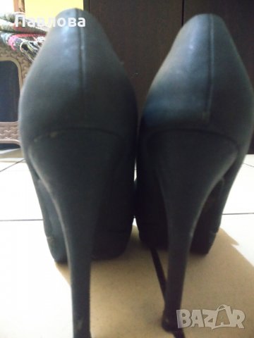 Елегантни, черни обувки, снимка 3 - Дамски обувки на ток - 29884560