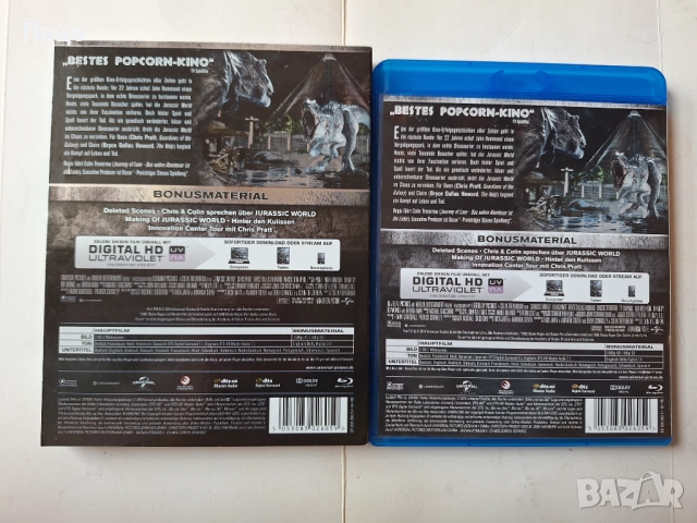 Jurassic World (Джурасик свят) Blu-Ray, снимка 2 - Blu-Ray филми - 52099435